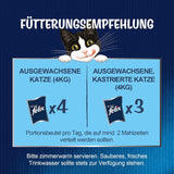Felix Sensations Våt kattmat i gelé, blandad fiskblandning, 6 st (6 x 12 påsar à 85g vardera)