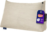 Traumnacht Cosy Ryggkudde, läskudde, 70 x 40 cm beige, avtagbart och tvättbart överdrag av 100 % polyester, praktisk sidficka, Oeko-Tex certifierad, tillverkad enligt tyska kvalitetsstandarder
