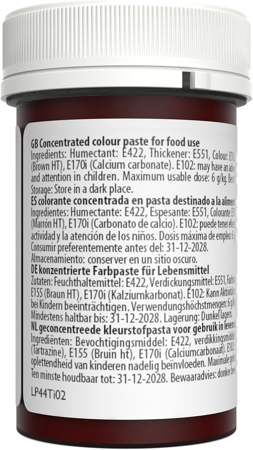 Sugarflair pasta matfärg, pastellfärg Honey Gold, pasta matfärg för fondant och marsipan, Spectral koncentrerade färger - 25 g