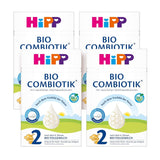 HiPP 2 Organic Combiotik (4 x 600g), tillskottsmjölk efter 6 månader, med stärkelse, naturliga kulturer av mjölksyra, GOS, Omega-3 (DHA, ALA), av bästa ekologiska kvalitet