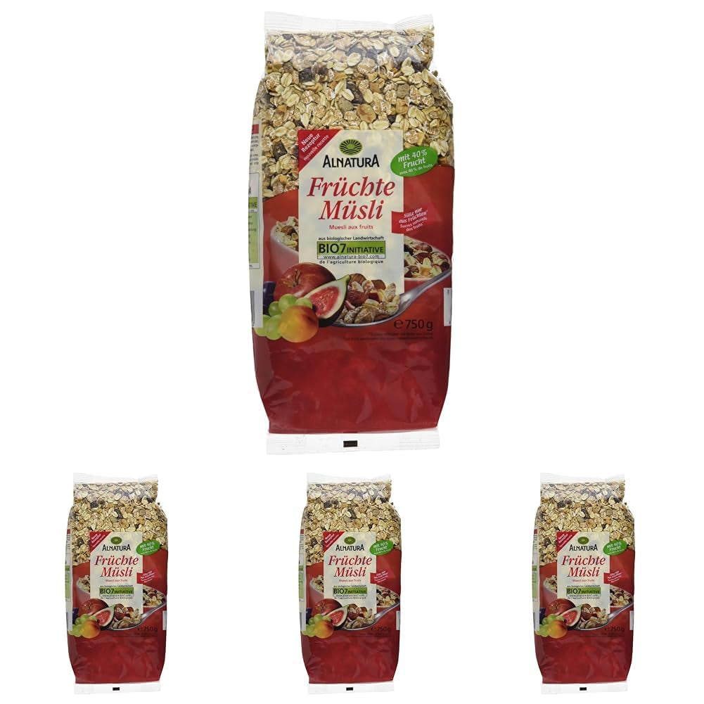 Müsli med ekologiska frukter, 750g