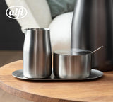 alfi MJÖLK- OCH SOCKERSET, matt finish, högkvalitativt rostfritt stål mjölk- och sockerset, elegant design, tål diskmaskin, hållbart