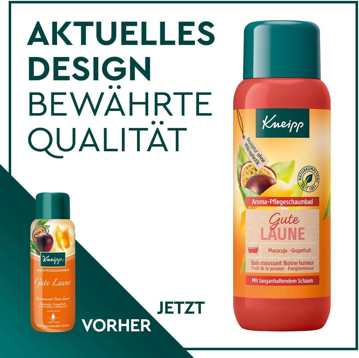 Kneipp Aroma, Good Mood aromatisk skumbadtillsats, 400 ml dusch och bad Naty Shop