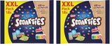 Nestlé SMARTIES Mini XXL-påsar, chokladfärgade linser, perfekt för att dela och njuta med familj och vänner, naturliga färger, återvinningsbar förpackning, 2-pack (1 x 259 g)