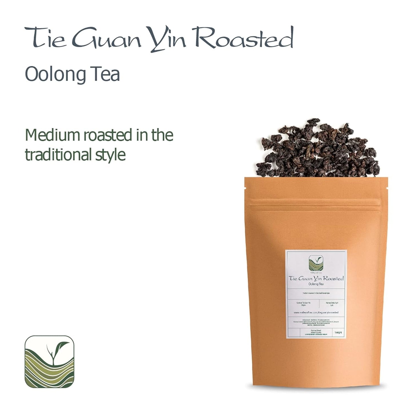 Tie Guan Yin Oolong Tea - Rostat blått te Ti Kuan Yin Kina - kinesiskt Wu Long Tea Tieguanyin - Blått te Olongh Tea Olongo Tea
