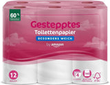 By Amazon toalettpapper, 4-lagers vadderat, extra mjukt, 48 rullar (12 rullar, paket med 4), 160 ark per rulle, Fsc-certifierad