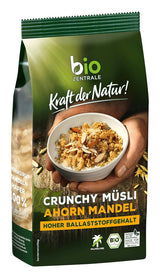 Krispig müsli med bär Biozentrale | 375 g ekologisk müsli | Perfekt för frukost och din kopp takeaway-müsli | Ett alternativ till müslibars