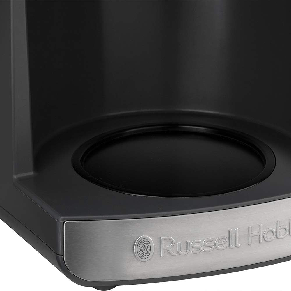 Russell Hobbs kaffebryggare med kvarn och termisk karaff [Digital timer, duschhuvud för optimal extraktion och arom] Grind&Brew (1-10 koppar, 3 malningsinställningar) Filterkaffebryggare 25620-56