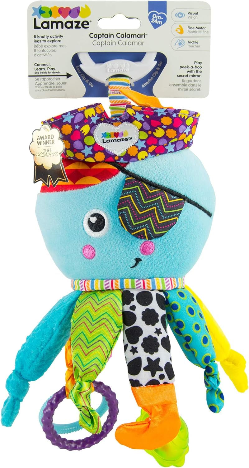 Lamaze Kids Toy Captain Squid, Octopus Pirate Clip & Go, högkvalitativ leksak för småbarn & Diego Kids Toy, Flying Dragon Clip & Go, högkvalitativ leksak för småbarn Bebe Naty Shop Toys