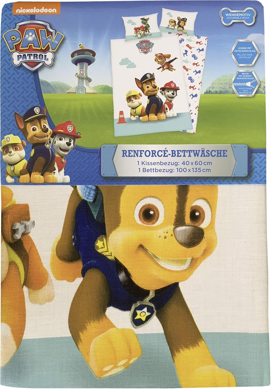 PAW Patrol barnbäddset, vändbart Sängkläder - barn Naty Shop