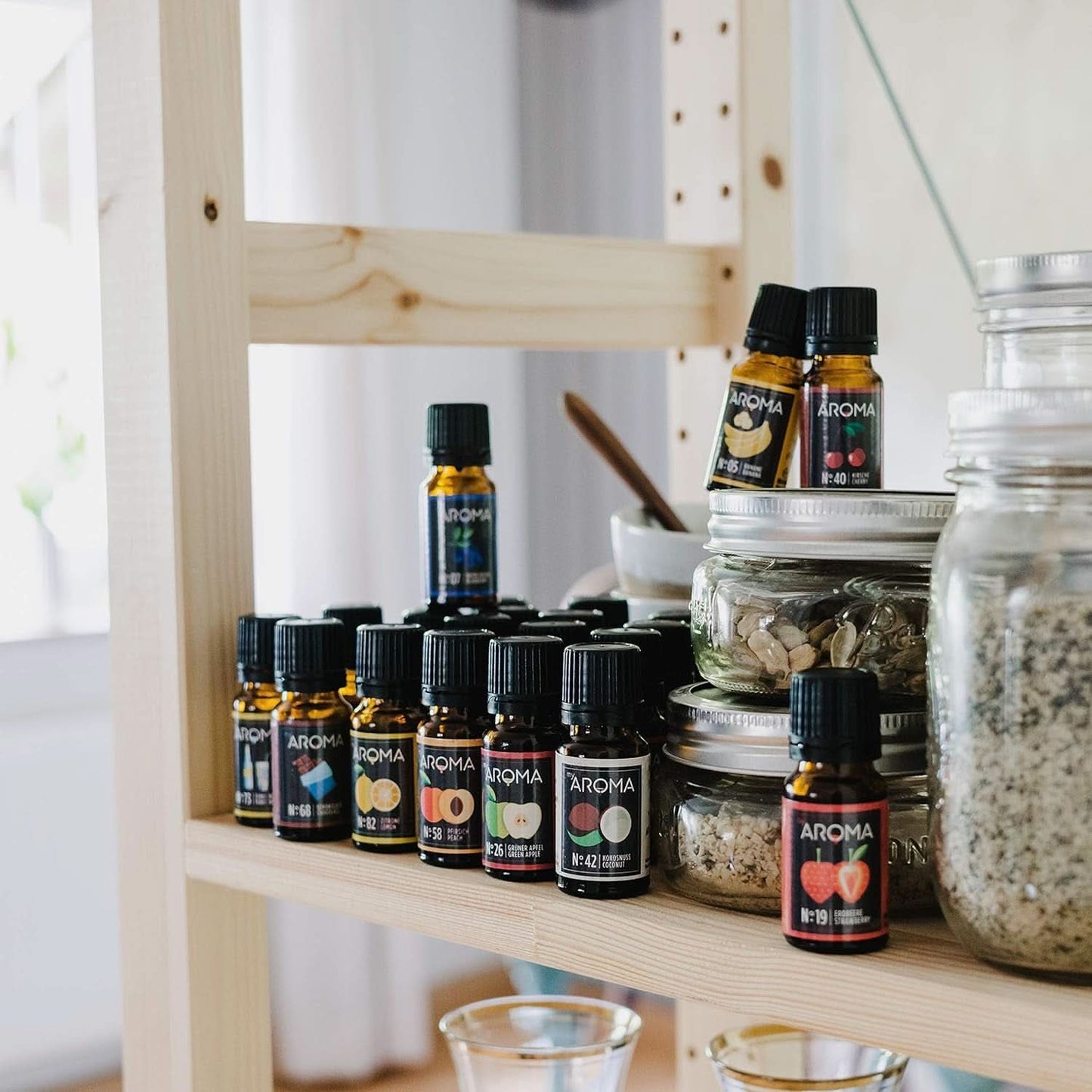 Myaroma | Set: Forest & Meadow - Ren naturlig smak med fruktsmak och fruktsmak (5 x 10 ml) | Sockerfria och osötade Naty Shop Sweeteners