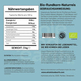 Wholefood Jord Ekologiskt kortkornigt brunt ris 3 kg icke-GMO Vegansk fiberkälla från kontrollerat ekologiskt jordbruk