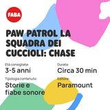 Ljudfigur - PAW Patrol Puppy team: Chase - ljudhistorier och sagor, pojkar och flickor 2-4 år, italiensk version Baby Toys Naty Shop