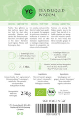 YC Yang Chai Sencha Green Tea BIO 250G - Japanskt löst te med bergamottsmak - Original japanskt grönt te "Sencha Dynasty" från kontrollerad organisk odling
