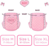 Vuxentryckta blöjor 5500-5800ml 2-pack - Blushing Baby (M)