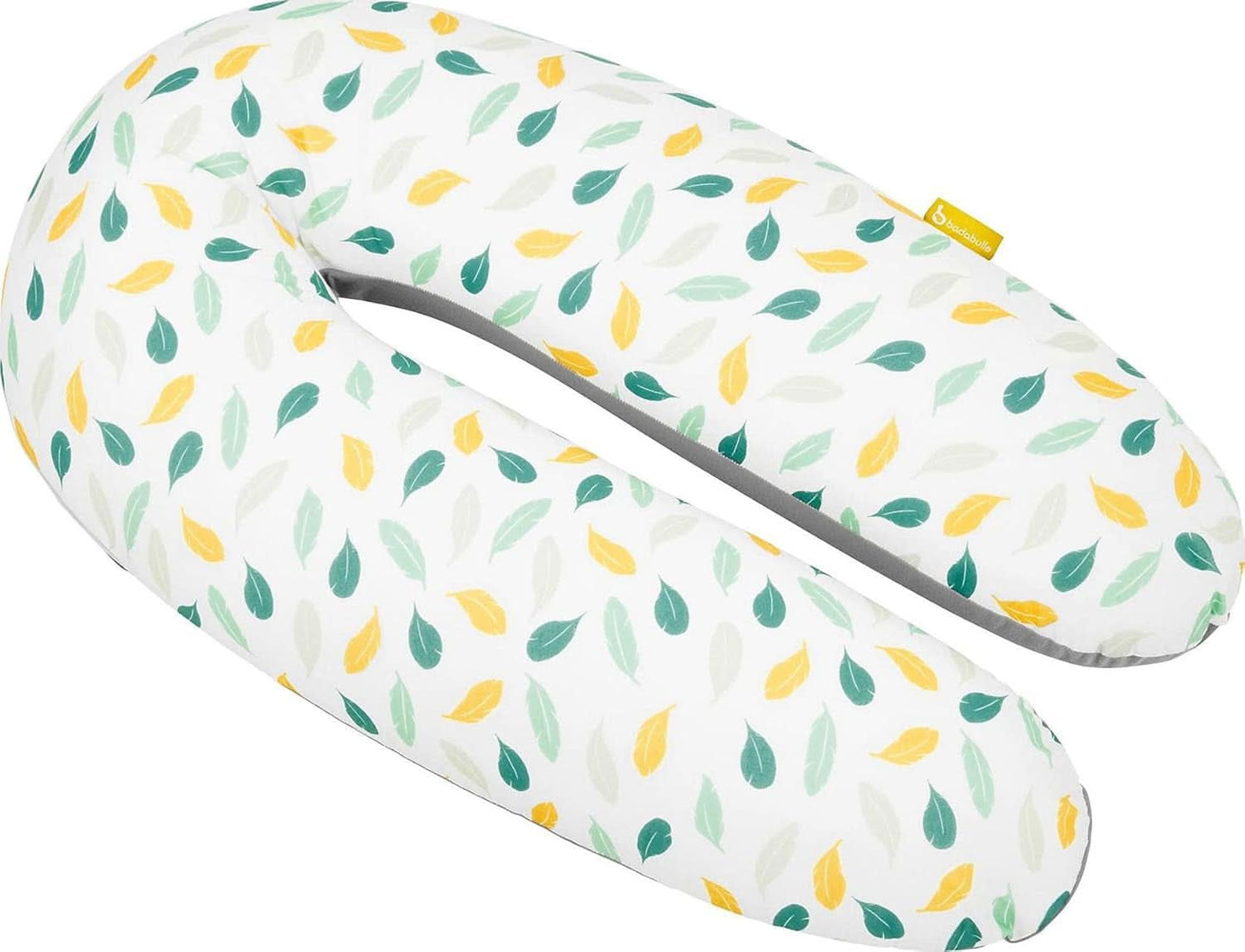 Badabulle Amningskudde och fluffig gravidkudde, 150 cm, inkluderar fodral, ergonomisk form Babymat och Amningstillbehör Naty Shop Feathers