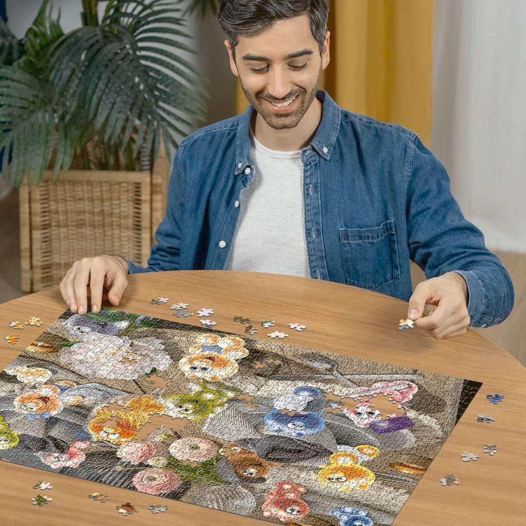 Ravensburger Puzzle 12000788 - Gelini dukar - 1000-bitars pussel för vuxna och barn från 14 år, Puzzle Naty Shop