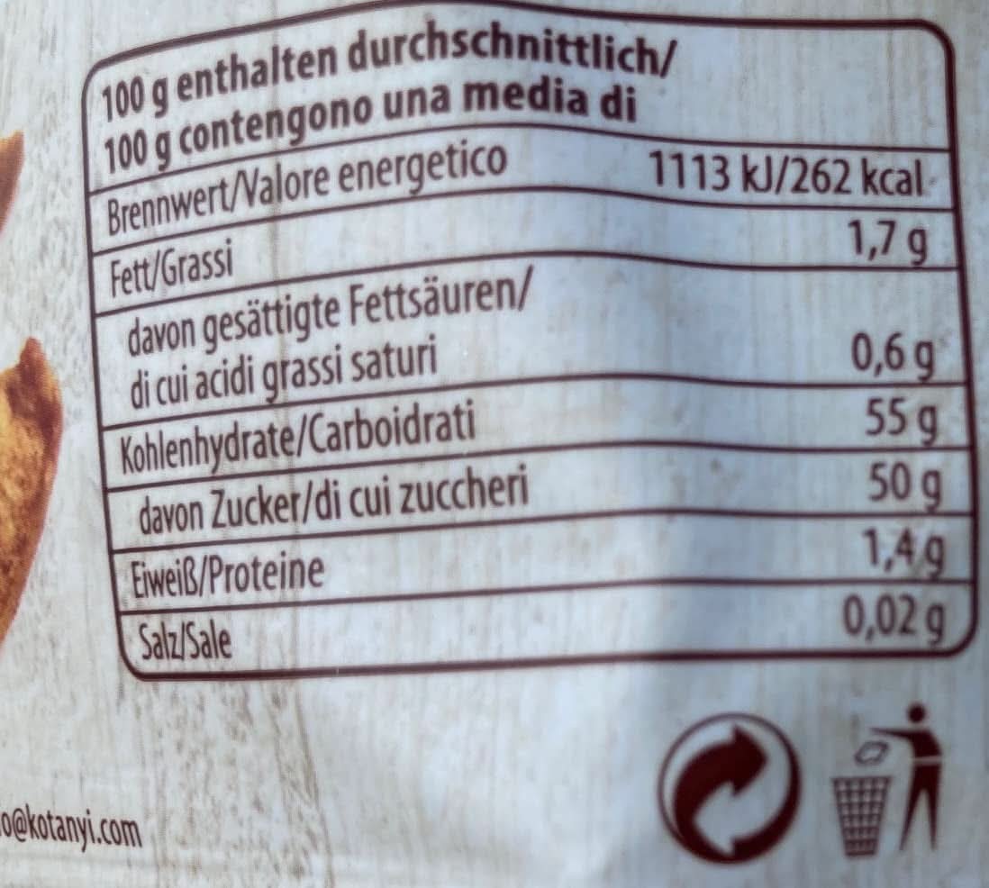 Kotanyi torkade äppelbitar med kanel, 100 % naturligt, 9 x 40 gram torkade produkter Naty Shop