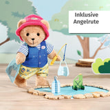 Babyfödd teddyfiskarkostym med fiskespö för 43 cm dockor och nallebjörn, 835982 Zapf Creation