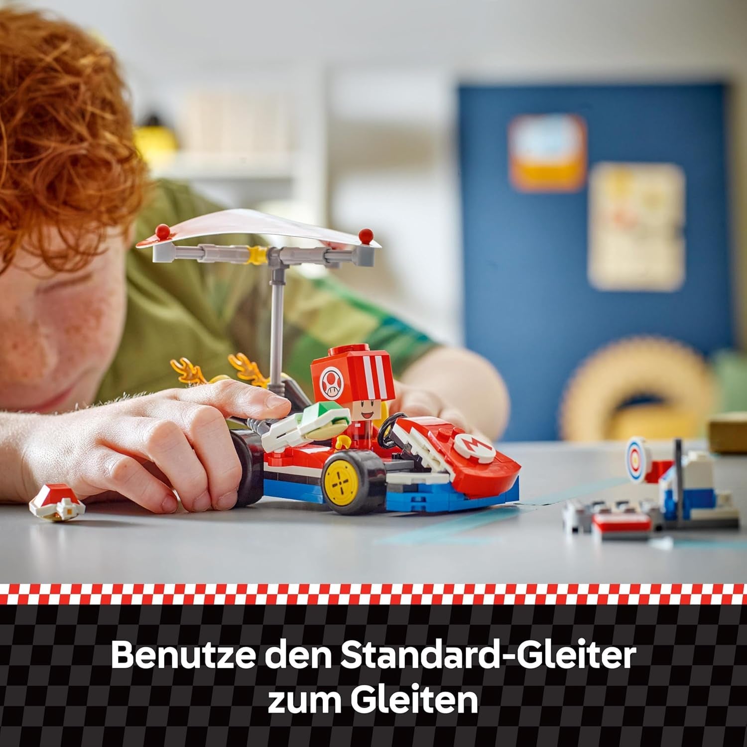 LEGO Super Mario: Mario Kart - Standard Kart, Nintendo Collection, Present för barn, låter pojkar, tjejer och spelare från 7 år och uppåt spela självständigt, Äventyrsleksak med padda Figur 72032 Byggset Besuche den LEGO-Store
