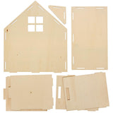 Baker Ross FN199 Dollhouse Kit - 1-pack, Kids Dollhouse Kit, Craft Kit Dollhouses Naty Shop