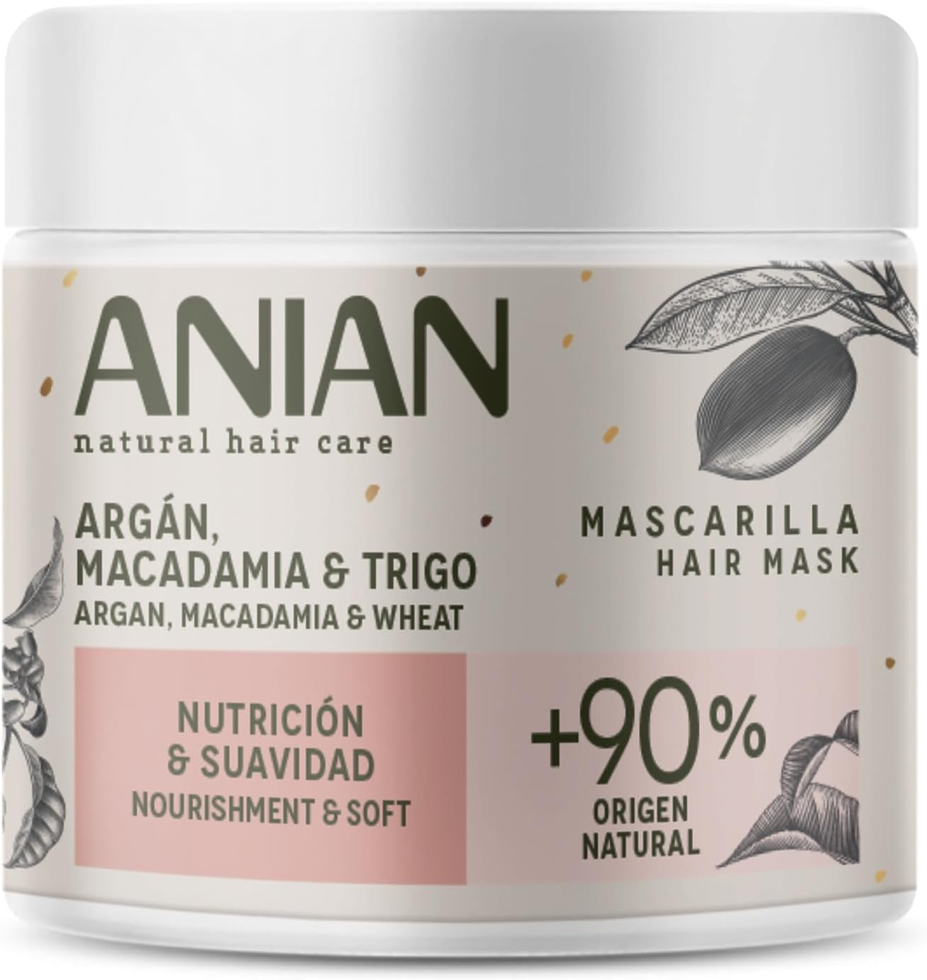 ARGÁN nutrition y suavidad mascarilla 350 ml Hårmask Naty Shop Standardtitel