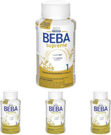 BEBA Nestlé BEBA SUPREME 1 Spädbarnsmjölk: drickfärdiga flaskor med Omega 3, förpackning om 4 (1 x 200 ml)