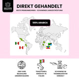 KING'S COFFEE - WHITE EDITION - lätt blandning 100% Arabica från Etiopien, Mexiko, Peru och Tanzania - liten sats rostning i Italien - hela espressobönor för portafiltermaskiner - 1 kg