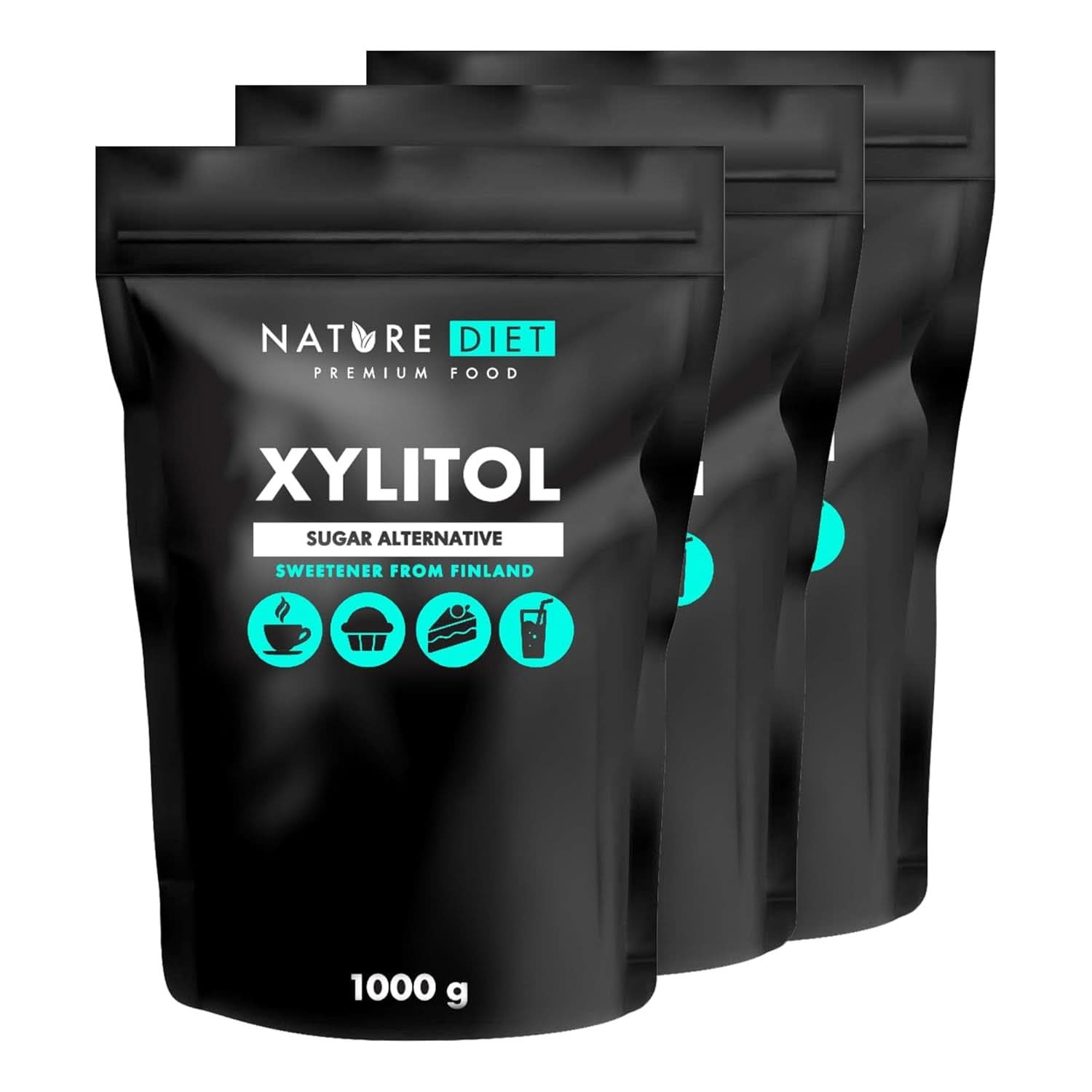 Nature Diet Xylitol, 1 kg sötningsmedel Naty Shop
