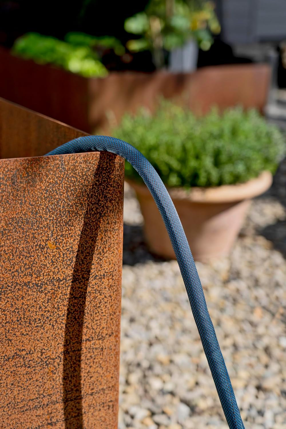 Gardena Liano Xtreme 1/2 Inch 10m Set: Extremt robust textil trädgårdsslang för inomhuskranar med lätt, väderbeständig PVC-innerslang (18460-20)