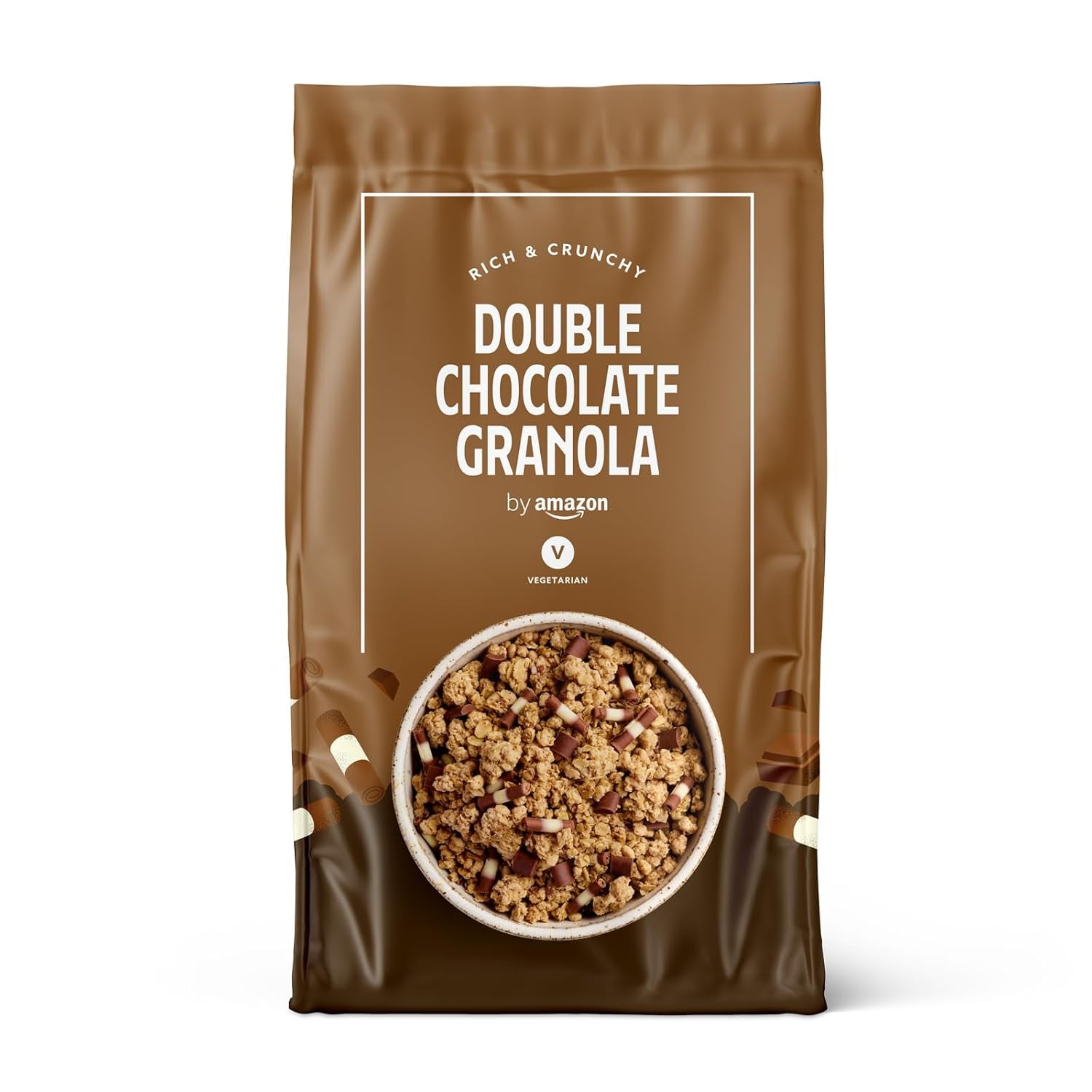 Krispig müsli med choklad från Amazon, 500g