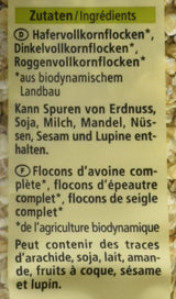 Bio 3-Korn Flocken, 500 G Spannmål Naty Shop
