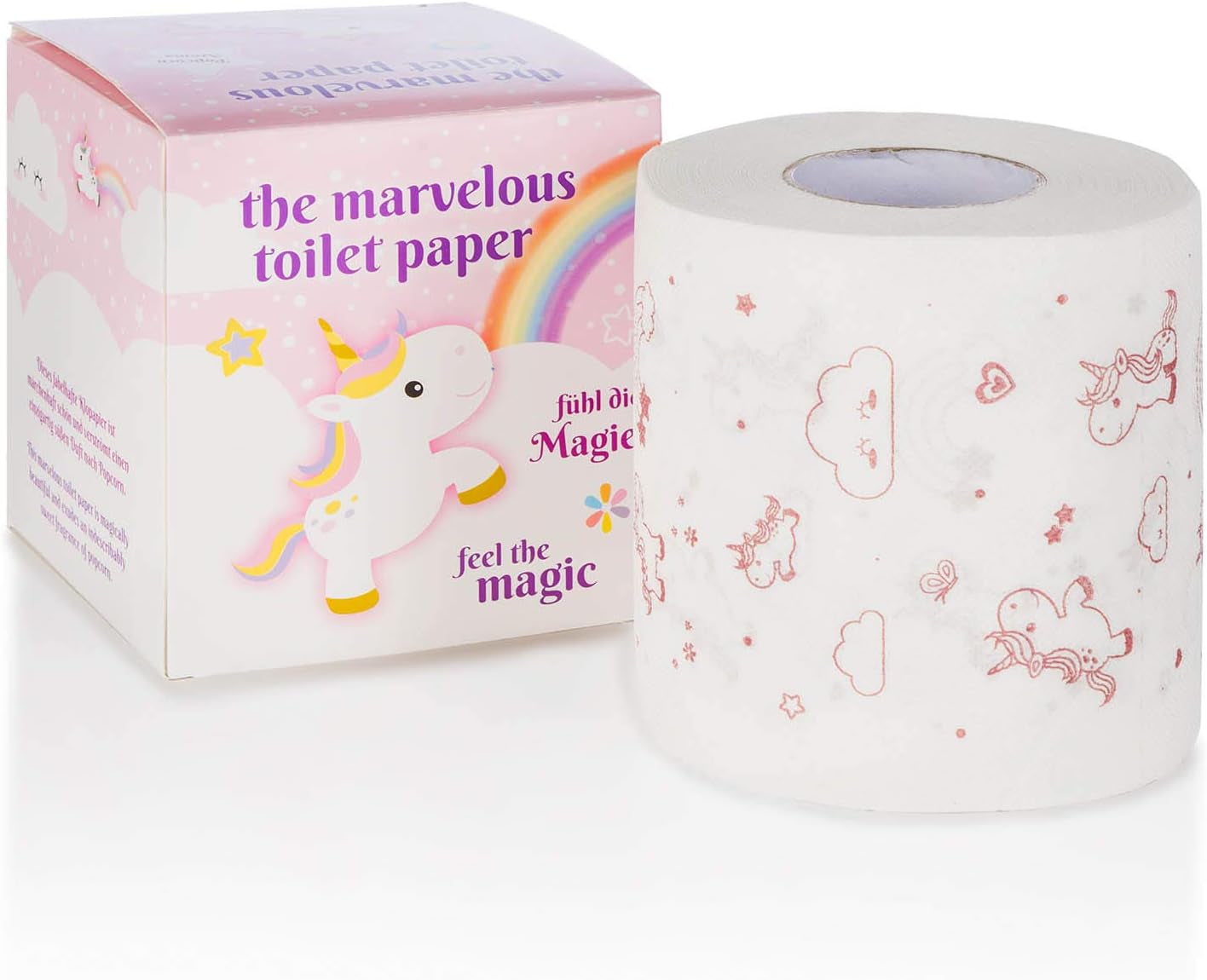 Unicorn Toilet Paper - Söt toalettpapper förvandlar ditt badrum till en oas av komfort (unicorn)
