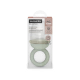 Suavinex Baby Chewing Guard Silikon av livsmedelskvalitet med lock Lätt att rengöra Diskmaskin och fryssäker lugnar tandköttet 6 månader Grönt