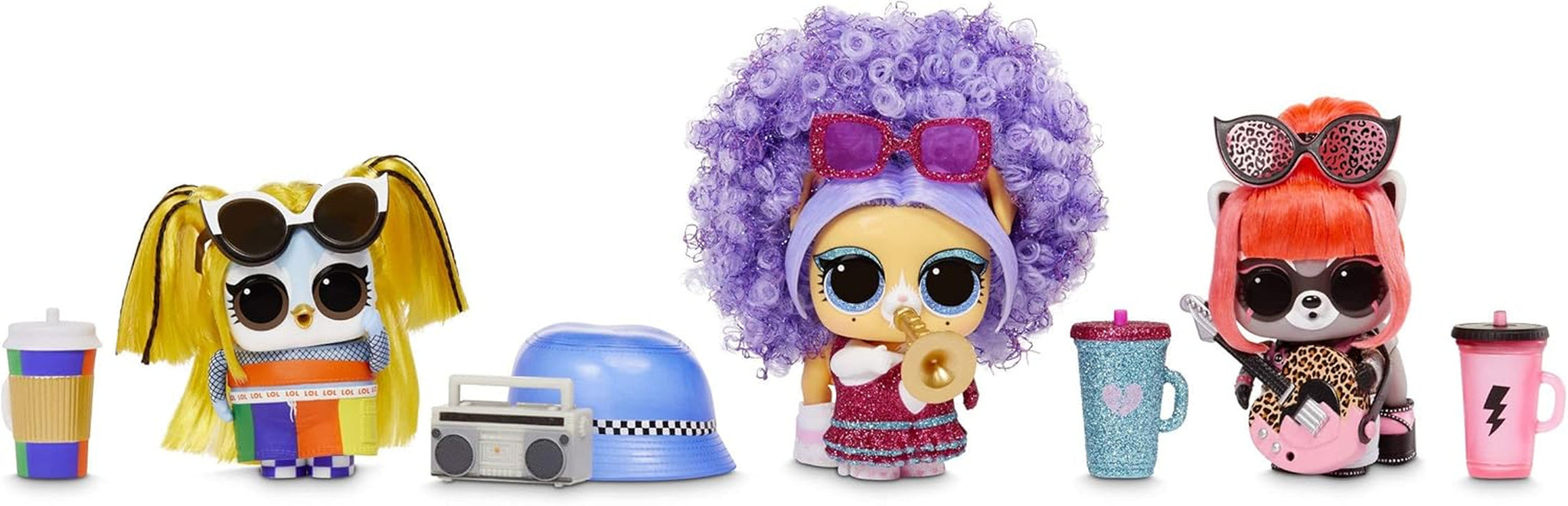 LOL Överraskning! 567080E7C Remix Pets - Samlarföremål - 9 överraskningar med naturligt hår, accessoarer och överraskningstexter