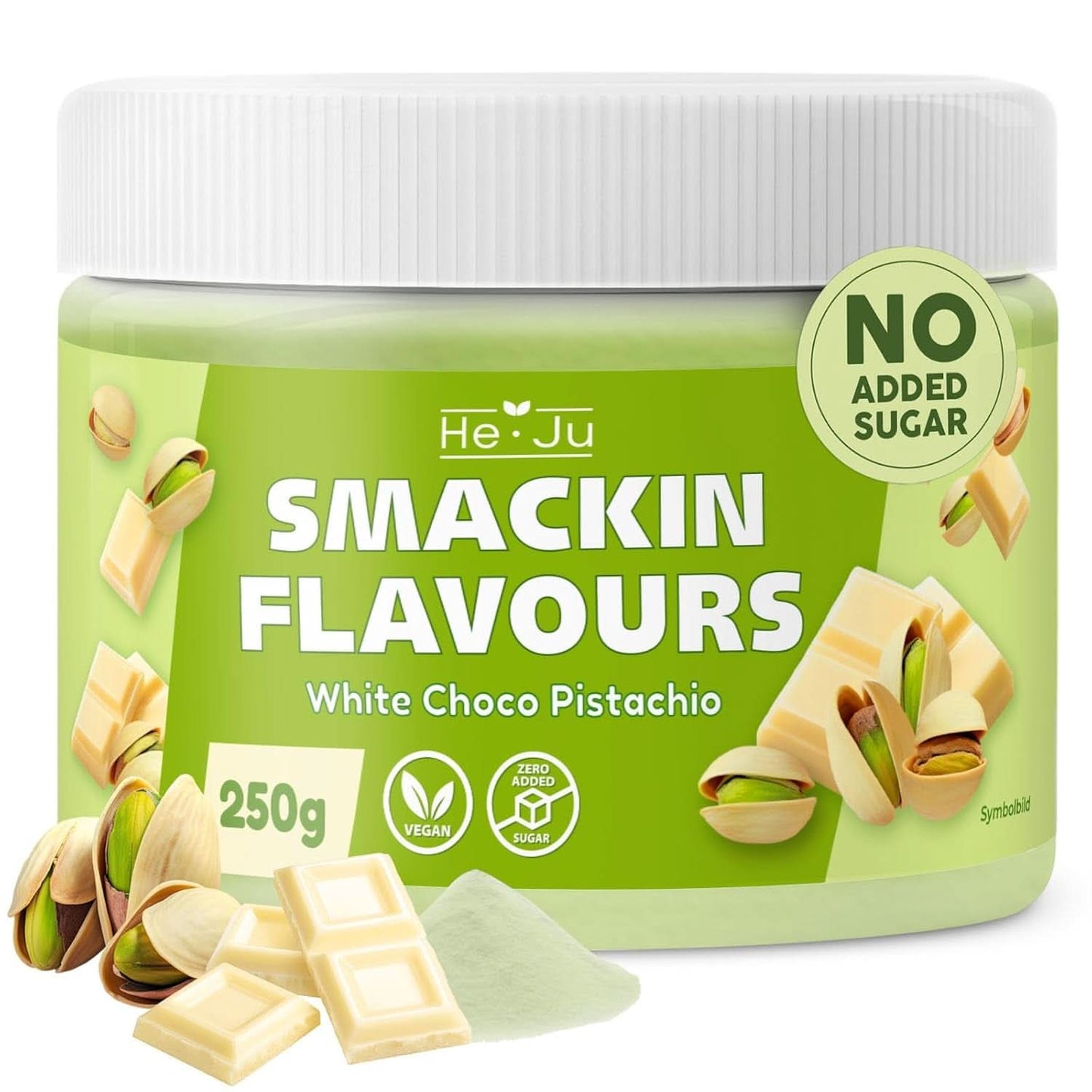He-Ju, Pulver med vit choklad och pistagesmak, 250 gram Naty Shop Flavours