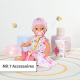 BABY Born Lena (Little Baby Girl) 36Cm, 7-funktions docka för barn från 1 år, fungerar utan batteri, stor docka 36cm Dolls Naty Shop