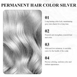 Hårfärgning Grå Silver Naturlig Silver Grå Hårfärgskräm, Grå Hårfärgskräm Silvergrå, Silvergrå Naturlig Hårfärgskräm Grå hårfärgning för alla hårtyper med 1 hårbottenmassager (100 ml) Hårfärgning Naty Shop