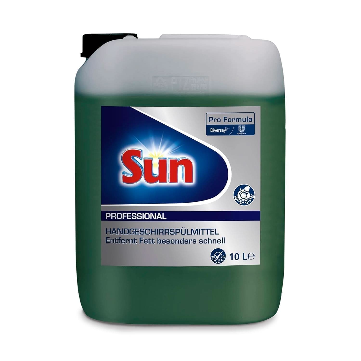 Sun Professional, manuell diskmedel - Mycket effektiv fettborttagning, med en fräsch citrusdoft, 10 liter Köksdiskmedel Naty Shop