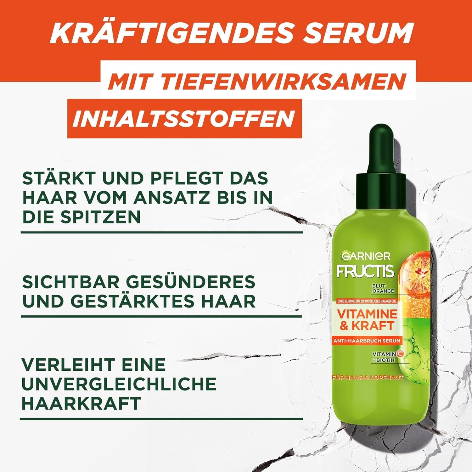 Garnier Strengthening Serum för tunnare hår och hårbotten Effektivt mot håravfall 2 x 125ml Garnier Hårvård