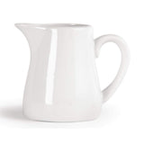 Olympia Whiteware Servierkannen 170 ml/6 oz (6er-Pack), weisses Porzellan - Kanne mit Henkel, ideal für Milch, Sahne, Vanillepudding, Soßen, Bratensoße - spülmaschinen- und mikrowellengeeignet, Café-Restaurant-Hausgebrauch, U819