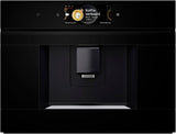Bosch CTL7181B0, Series 8 Intelligent Inbyggd Automatisk Espressomaskin, 45,5 x 59,4 cm, TFT-pekskärm, Mycket tyst keramisk drivande kvarn, AutoMilk Clean Självrengöringsfunktion, 2,4 L Vattentank, Svart