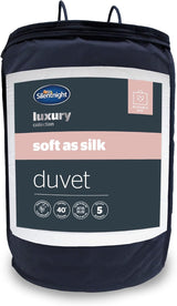 Duvet Silentnight Soft as Silk, 10,5 tog, för dubbelsängar, vit, mikrofiber, vit, king size Täcken och täcken Naty Shop 40X25X25 cm 13,5 Tog
