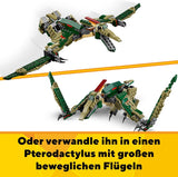 LEGO Creator T.Rex, Dino 3-i-1 Transformable Triceratops eller Pterodactyl, Mobil dinosauriemodell för barn, present till pojkar och flickor 31151 Byggset Besuche den LEGO-Store