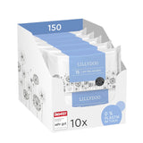 LILLYDOO Gröna våtservetter, 600 antal (10 x 60), 100 % plastfri tårbeständig våtservett - Doftfri, skonsam och naturlig, skonsam rengöring för känslig hud, dermatologiskt testad