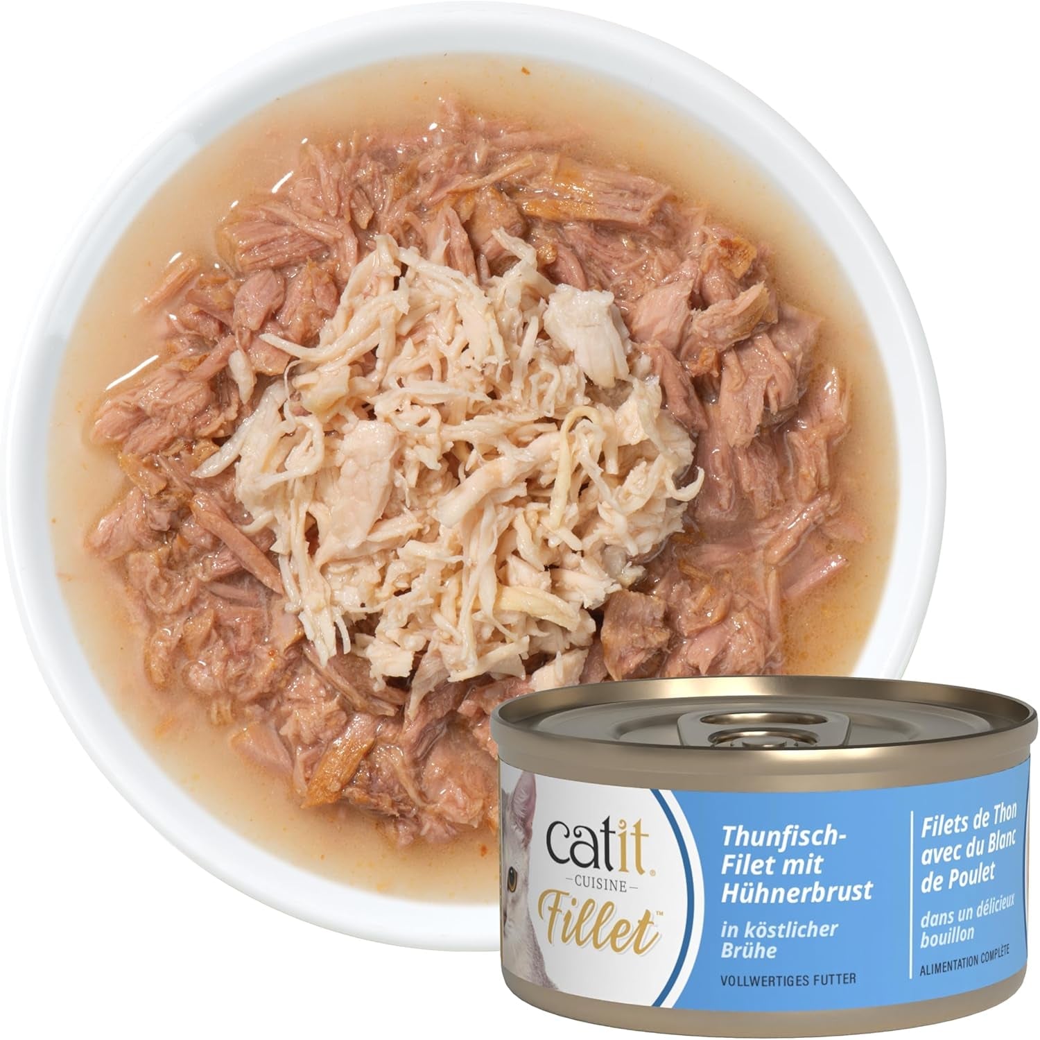 Catit Cuisine - Tonfiskfilé med kycklingbröst i Köstlicher Brühe, 75g