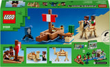 LEGO Minecraft Piratskeppet Voyage Bläckfisk och kamel Piratfigur Leksaksskeppsbyggnad Rollspel Present för pojkar och flickor 8 år 21259 Byggset Besuche den LEGO-Store
