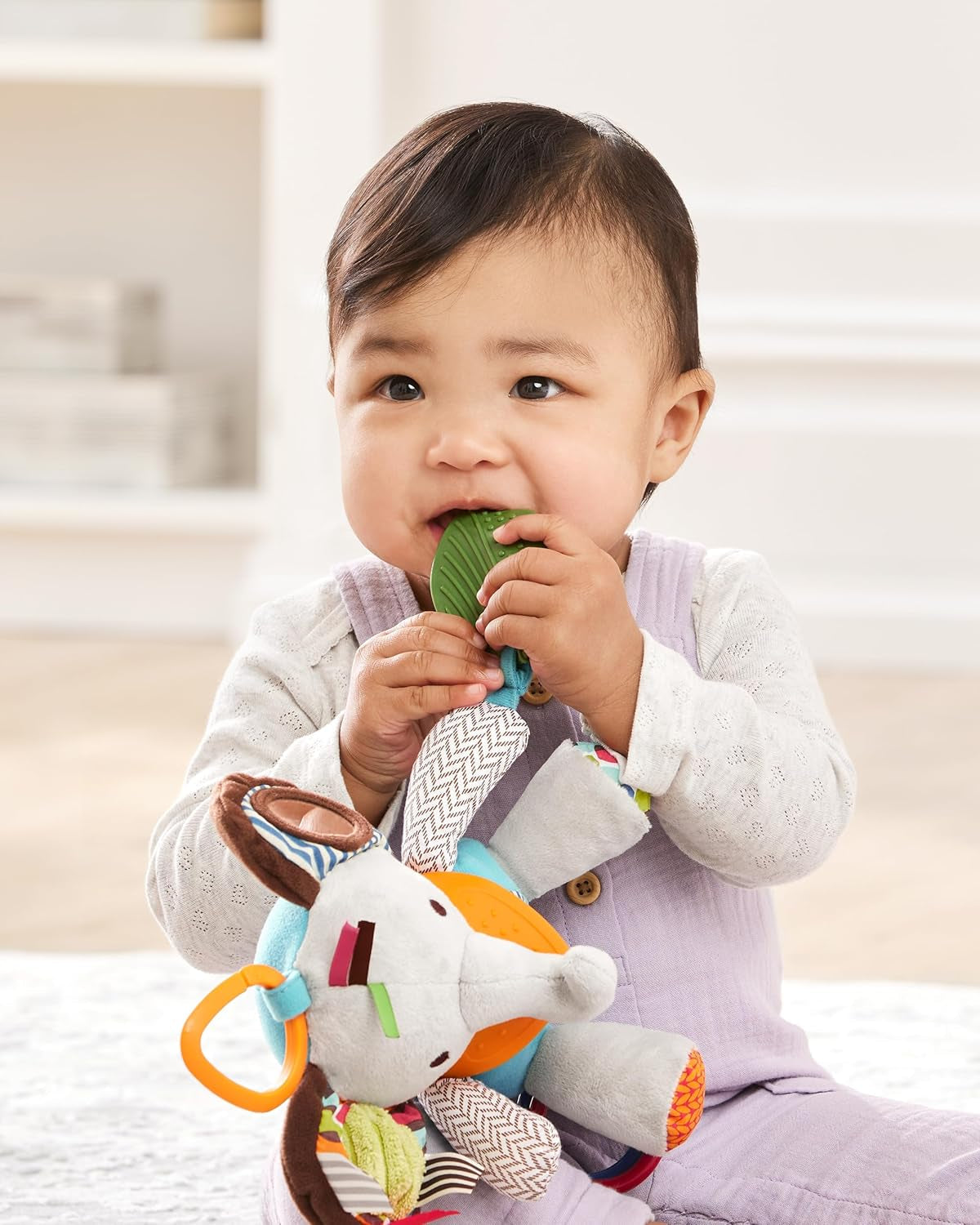 Skip Hop Bandana Buddies aktivitetsleksak, mjukis för spädbarn och barn, flerfärgad, elefantbabyleksaker Naty Shop
