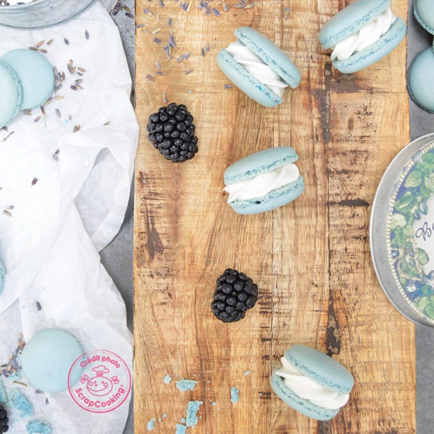 Scrapcooking, pulvermatfärg, pastellblått, 5 gram Naty Shop