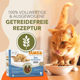 IAMS Delights Sea Collection Spannmålsfritt våtmat för katter - Multipack med olika fisk i sås, spannmålsfritt våtfoder för katter från 1 år, 12 x 85g